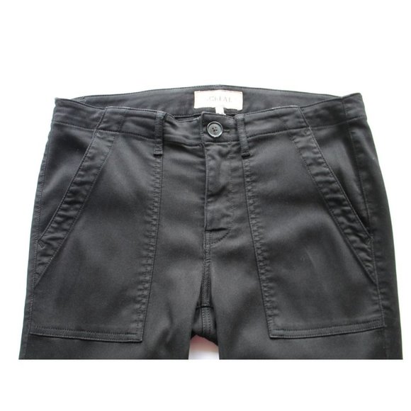 The GREAT. The Skinny Armies Corduroy Pants in Washed Black Size 27 - Picture 5 of 10